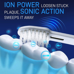 IONICKISS Sonic Travel Toothbrush | Ionic Rechargeable Electric Toothbrush - 2tech ltd