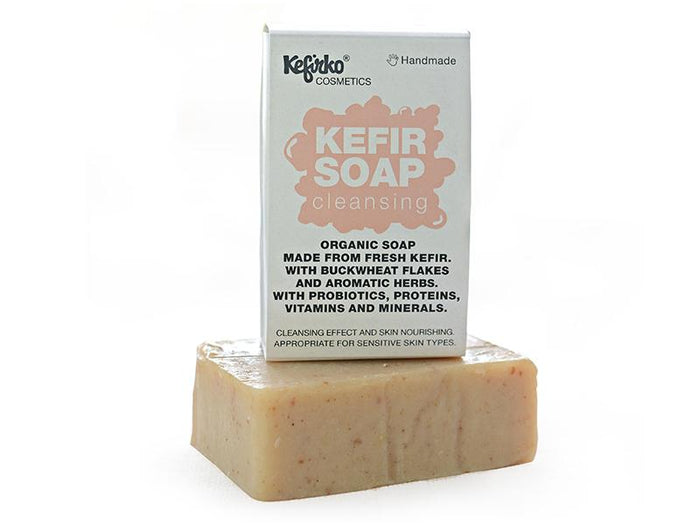 Kefirko Cosmetics Organic Probiotic Kefir Soap for Face and Body