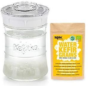 Kefirko Water KEFIR Kit 848ml with Organic Grains