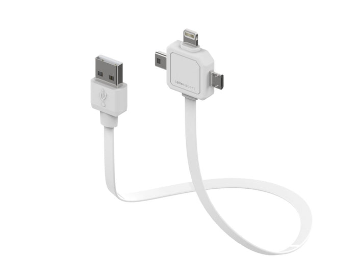 Allocacoc 3in1 USB Cable - Micro USB / Mini USB / Apple Lightning