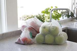 Carrinet Veggio 100% Recycled Plastic Fruit & Veg Bags, Twin-Pack Saver Bundle of 10 Mixed-Size Bags - 2tech ltd