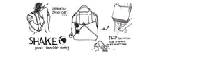 Quirky Shake Sand Removing Beach BackPack - 2tech ltd